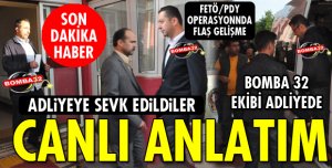 ISPARTA FETÖ/PDY OPERASYONUNDA ŞÜPHELİLER ADLİYEYE SEVK EDİLDİ