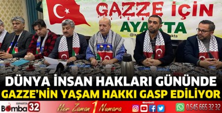 Isparta Filistin İnisiyatif Hareketi basın toplantısı düzenledi