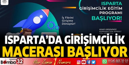 Isparta Girişimcilik Eğitim Programı başlıyor