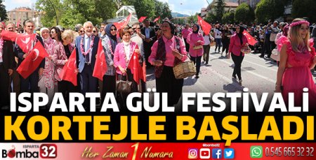 Isparta gül festivali kortejle başladı 