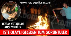 ISPARTA HDP İL BİNASINI BÖYLE ATEŞE VERDİLER