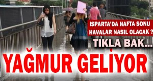 ISPARTA İÇİN 5 GÜNLÜK HAVA DURUMU 