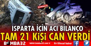 ISPARTA İÇİN ACI BİLANÇO