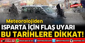ISPARTA İÇİN DON VE BUZLANMA UYARISI