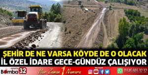 Isparta İl Özel İdare gece gündüz çalışıyor