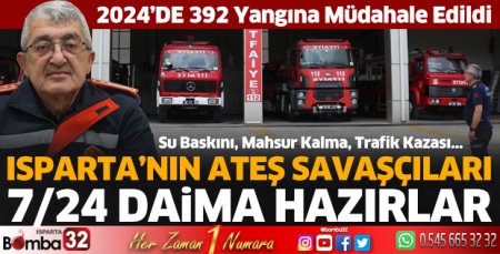 Isparta itfaiyesinin 2024 raporu