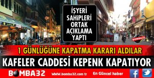ISPARTA KAFELER CADDESİNDE ESNAFLAR KEPENK KAPATIYOR