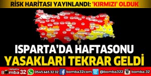 Isparta kırmızı oldu