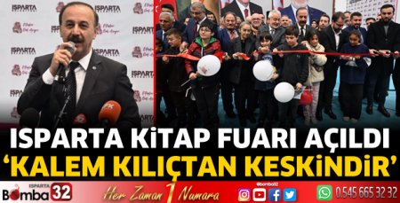Isparta Kitap Fuarı açıldı