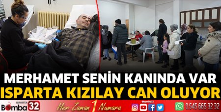 Isparta Kızılay can oluyor