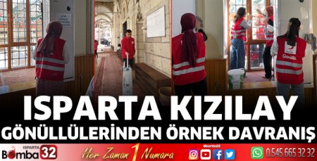 Isparta Kızılay Gönüllülerinden örnek davranış