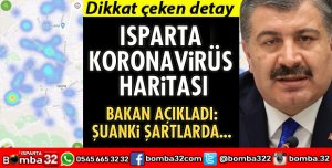 ISPARTA KORONAVİRÜS HARİTASI