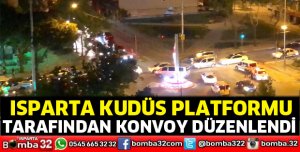 Isparta Kudüs Platformundan konvoylu destek