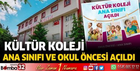 Isparta Kültür Koleji Ana Sınıfı ve Okul Öncesi Bölümleri Açıldı