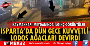 ISPARTA KUVVETLİ LODOS HAYATI OLUMSUZ ETKİLEDİ