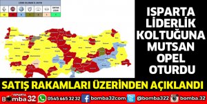 ISPARTA LİDERLİK KOLTUĞUNA MUTSAN OPEL OTURDU