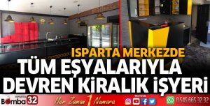 Isparta merkezde devren kiralık dükkan