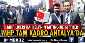 ISPARTA MHP TAM KADRO BAHÇELİ'NİN MİTİNGİNE KATILDI