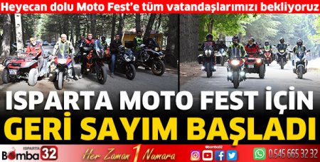 Isparta Moto Fest için geri sayım başladı