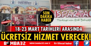 ISPARTA ÖĞRETMENEVİ ÜCRETSİZ HİZMET VERECEK