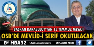 ISPARTA OSB'DE 15 TEMMUZ ETKİNLİĞİ