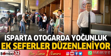 Isparta otogarda yoğunluk