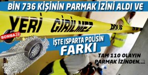 Isparta Polisi Bin 736 Kişinin Parmak İzini Aldı VE..
