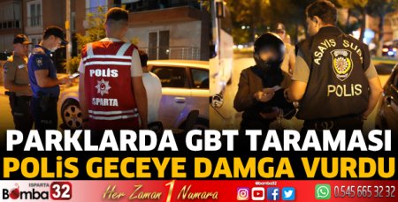 Isparta Polisi Park ve Bahçelerde Denetimde