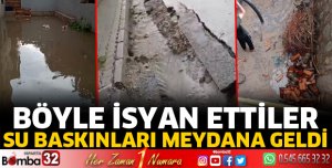 Isparta sağanak yağışa teslim oldu