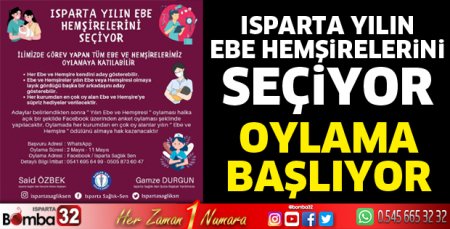 Isparta Sağlık Sen Yılın Ebe ve Hemşiresini Seçiyor