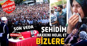 ISPARTA ŞEHİDİNİ BÖYLE UĞURLADI  EN ACI VEDA