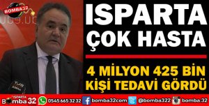 ISPARTA ŞEHİR HASTANESİ 4 MİLYON 425 BİN HASTAYA HİZMET VERDİ
