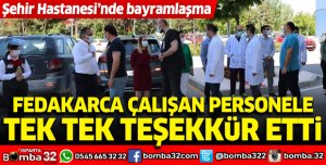 Isparta Şehir Hastanesinde bayramlaşma 