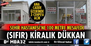 ISPARTA ŞEHİR HASTANESİNE 100 METRE MESAFEDE KİRALIK SIFIR DÜKKAN