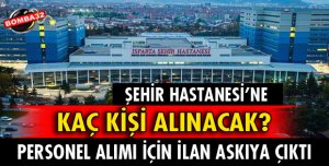 ISPARTA ŞEHİR HASTANESİNE