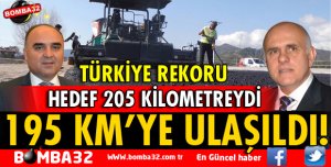 ISPARTA SICAK ASFALTTA TÜRKİYE REKORU KIRDI