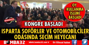 ISPARTA ŞOFÖRLER ODASINDA SEÇİM GÜNÜ