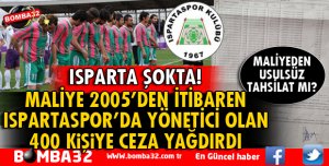ISPARTA ŞOKTA! 400 İŞ ADAMINA CEZA YAĞDI