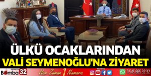 Isparta Ülkü Ocaklarından Vali Seymenoğlu'na Ziyaret
