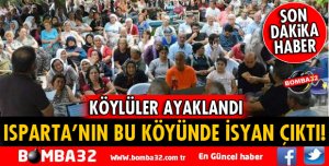 ISPARTA ULUĞBEY'DE MERMER OCAĞINA TEPKİ
