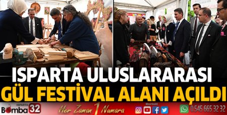 Isparta Uluslararası Gül Festival alanı açıldı