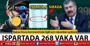 ISPARTA VAKA SAYISI AÇIKLANDI