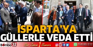 Isparta, Vali Ömer Seymenoğlu’na Güllerle Veda Etti