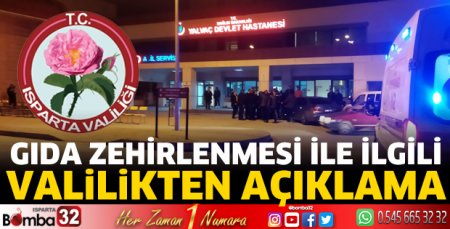 Isparta Valiliği açıklama yayınladı