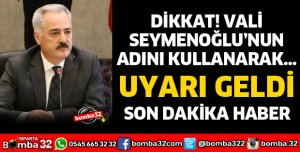 ISPARTA VALİLİĞİNDEN DOLANDIRICILIK UYARISI