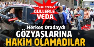 Isparta Valisi Özkan güllerle uğurlandı