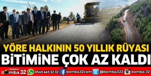 ISPARTA VE BURDUR EL ELE MELİKLER KÖPRÜSÜ YOLUNU ASFALTLIYOR