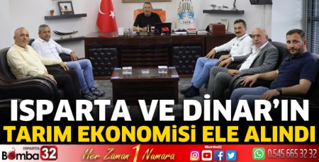 Isparta ve Dinar'ın tarım ekonomisi ele alındı