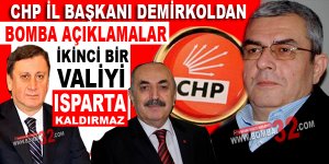 Isparta yeni bir Valiyi kaldıramaz