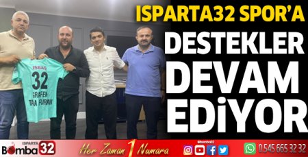 Isparta32 Spor'a destekler devam ediyor